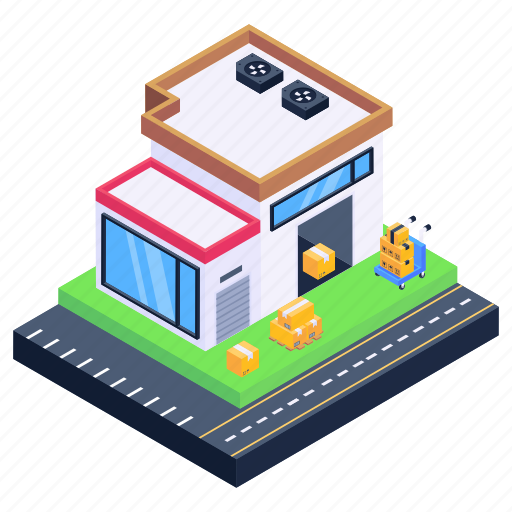 Depot, storehouse, warehouse office, depository, stockroom icon - Download on Iconfinder