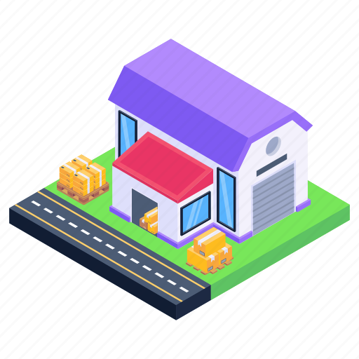 Depot, storehouse, warehouse, depository, storage unit building icon - Download on Iconfinder