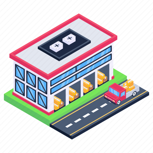 Depot, storehouse, commercial warehouse, depository, stockroom icon - Download on Iconfinder