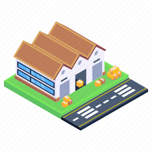 Depot, storehouse, warehouse building, depository, stockroom icon - Download on Iconfinder