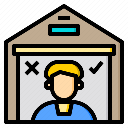 Commercial, goods, management, qc, storage, warehouse, worker icon - Download on Iconfinder