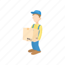 box, cardboard, cartoon, courier, delivery, package, service