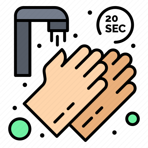 Hands, medical, seconds, twenty, washing icon - Download on Iconfinder