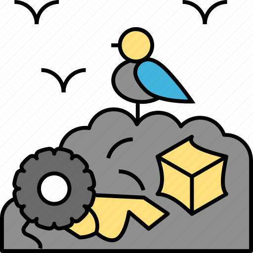 Dump, dust, fossils, garbage, rubbish, trash, waste recycling icon - Download on Iconfinder