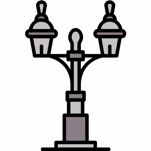 Street, lamp, light, pole, streetlight icon - Download on Iconfinder