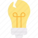 bulb, broken, damage, light