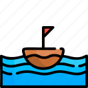 water, liner, flat, icon, expand, boat ship, yaat, sea, ocean