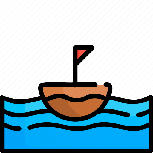 Water, liner, flat, icon, expand, boat ship, yaat icon - Download on Iconfinder