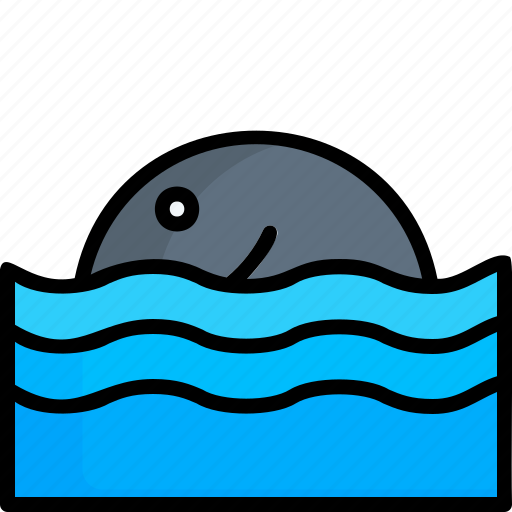 Water, liner, flat, icon, expand, fish, fishes icon - Download on Iconfinder