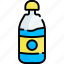 water, liner, flat, icon, expand, bottle, water bottle 