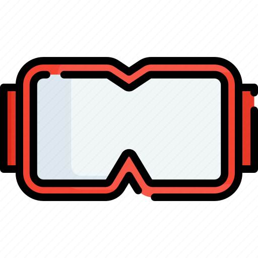 Water, liner, flat, icon, expand, goggles, goggle icon - Download on Iconfinder
