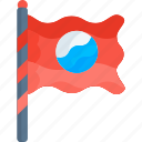 water, flat, icon, flag, flags, locations, pointer, mark