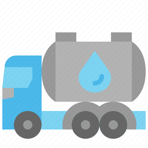 Tank, truck, water, tanker, transportation, supply, vehicle icon - Download on Iconfinder