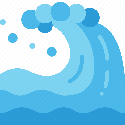 Tide, ocean, wave, surf, nature, water, tidal icon - Download on Iconfinder