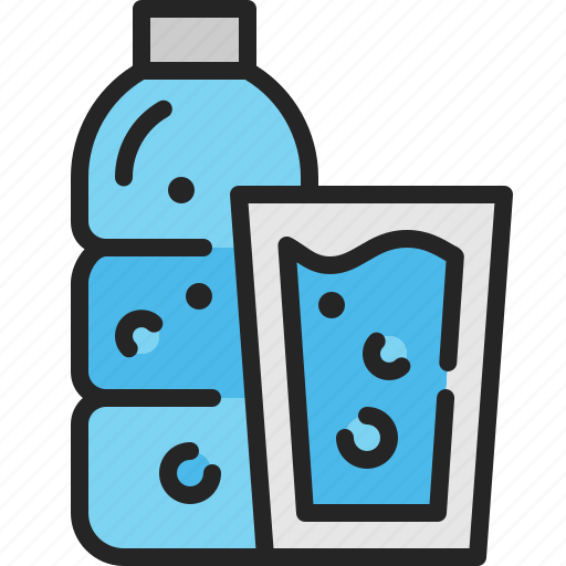 Drinking, water, glass, bottle, clean, beverage, pure icon - Download on Iconfinder