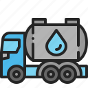 tank, truck, water, tanker, transportation, supply, vehicle