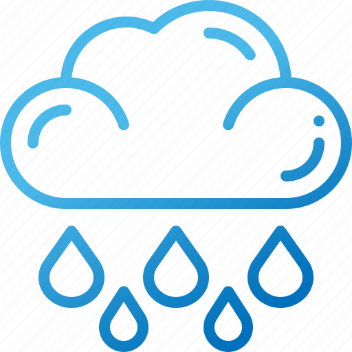 Rainy, rain, weather, climate, cloud, storm, nature icon - Download on Iconfinder