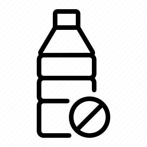 Water, shortage, scarcity, forbbiden, drought, bottle, prohibition icon - Download on Iconfinder