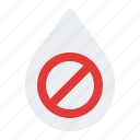 no clean water, no potable, no drink, liquid, no water, clean water, water drop, signaling, prohibition