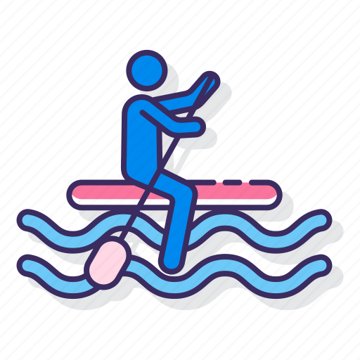 Paddle, paddleboarding, surfing, water icon - Download on Iconfinder