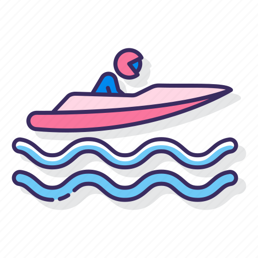 Boat, powerboat, racing, race icon - Download on Iconfinder