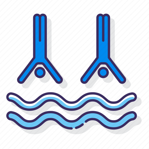 Scuba, diving, synchronized icon - Download on Iconfinder
