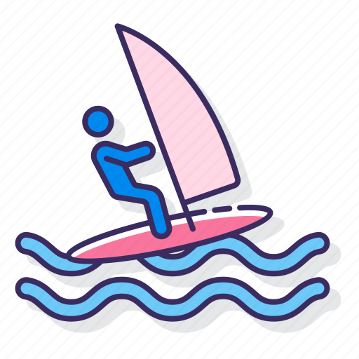 Sea, windsurfing, surfing, wind icon - Download on Iconfinder