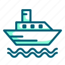 boat, cargo, ferry, transportation, water