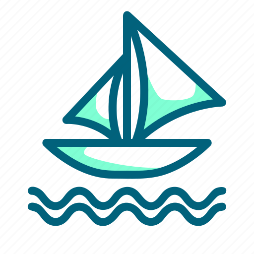 Boat, sailboat, sailing, sea, travel icon - Download on Iconfinder