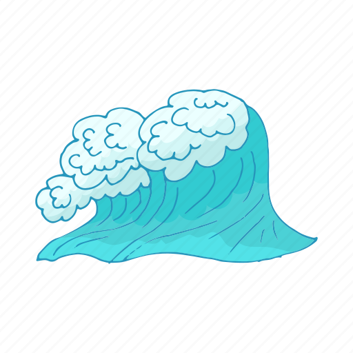 Aqua, cartoon, drop, sea, wash, water, wave icon - Download on Iconfinder