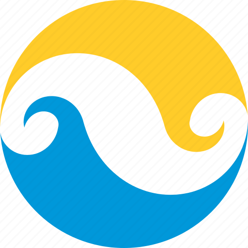 Infinity Logo Summer Sun Tourism Water Wave Icon