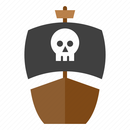 Boat, marine vessel, pirate ship, ship, vehicle, watercraft icon - Download on Iconfinder