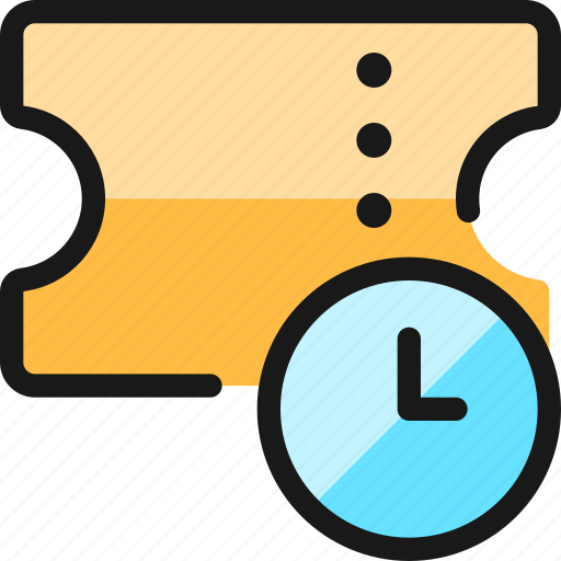 Ticket, clock icon - Download on Iconfinder on Iconfinder