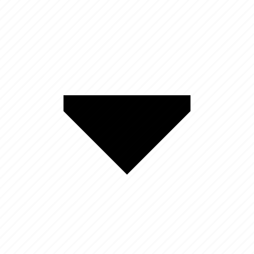 Triangle, bottom, downwards, direction icon - Download on Iconfinder