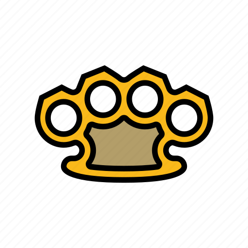 Brass, knuckles, weapon, military, gun, game icon - Download on Iconfinder