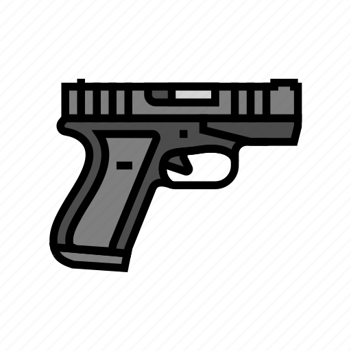 Pistol, weapon, war, gun, military, army icon - Download on Iconfinder