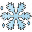 snowflake, winter, cold, freeze, season