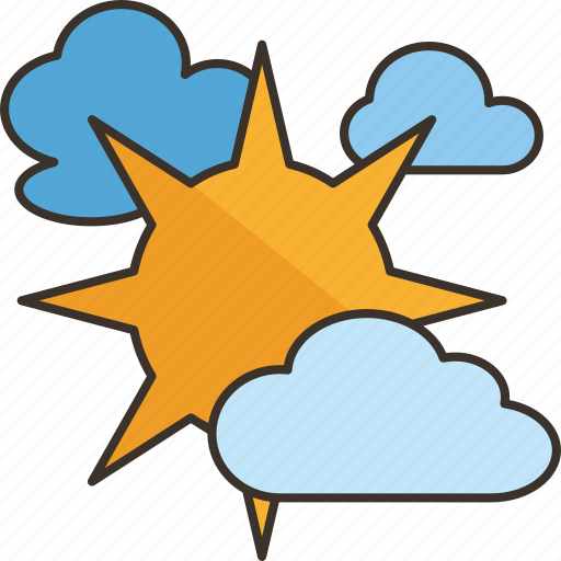 Sun, cloud, hot, forecast, climate icon - Download on Iconfinder
