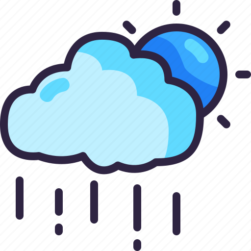 Rain, sun, cloudy, weather, rainy, cloud icon - Download on Iconfinder