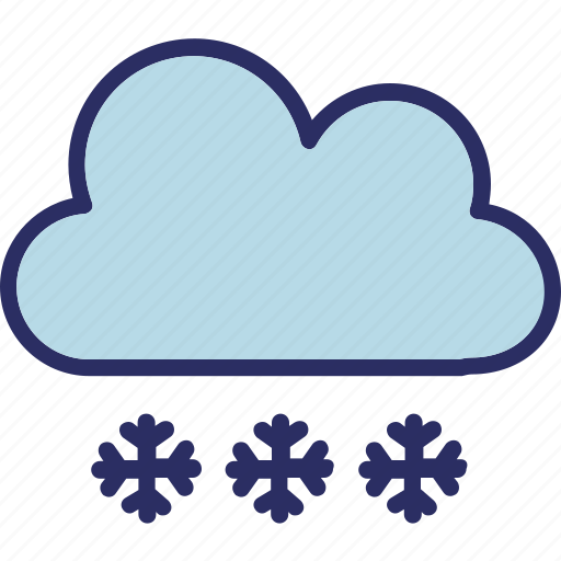 Cloud, ice flakes, snow falling, snowflakes, winter season, cloud vector, cloud icon icon - Download on Iconfinder