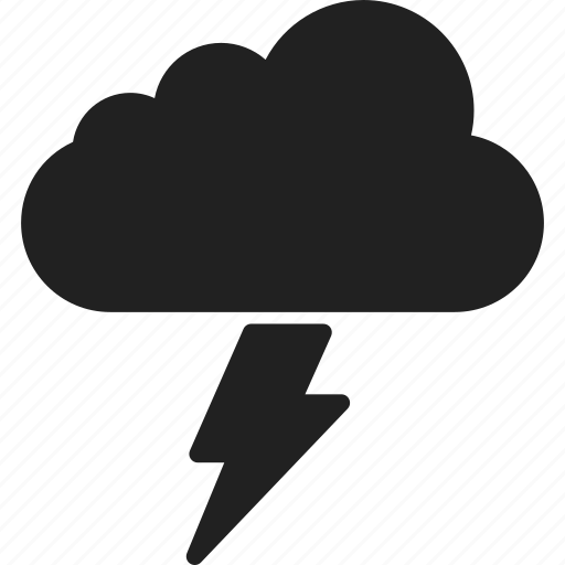 Cloud, lightning, rain storm, thunderstorm, weather, cloud vector, cloud icon icon - Download on Iconfinder