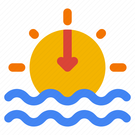 Sunset, sun, weather icon - Download on Iconfinder