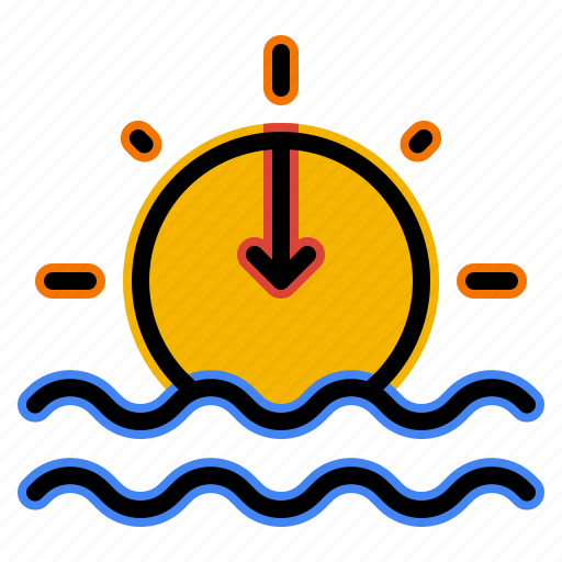 Sunset, sun, weather icon - Download on Iconfinder