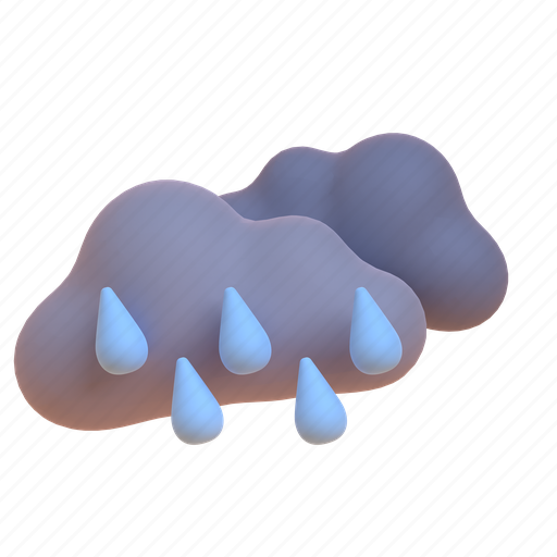 Rain5 3D illustration - Download on Iconfinder on Iconfinder