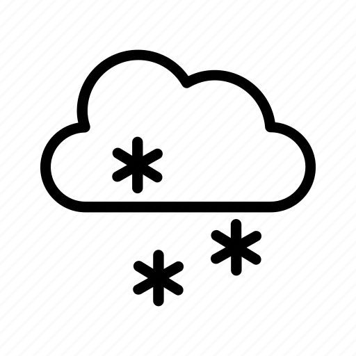 Cloud, snow, weather icon, temperature, humidity, wind, nature icon - Download on Iconfinder