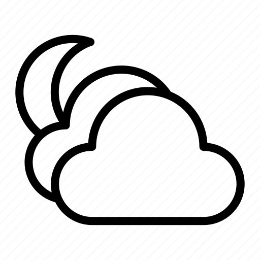 Weather, forcast, cloud, night, cloudy icon - Download on Iconfinder