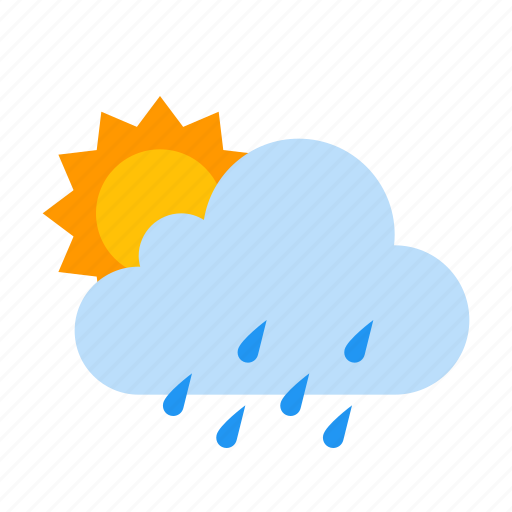 Drizzle, sunny, cloud, day, sun, weather icon - Download on Iconfinder