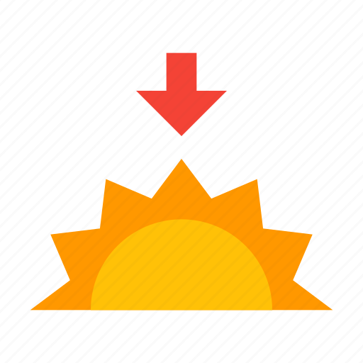 Sunset, sun, sunny, weather, evening icon - Download on Iconfinder