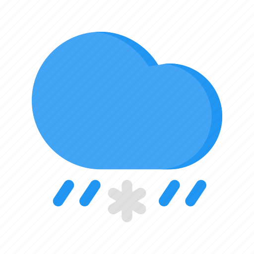 Hail, rain, snow, cloud, weather icon - Download on Iconfinder