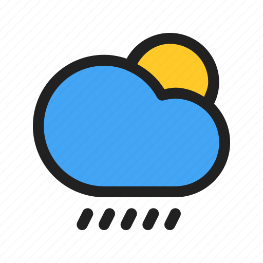 Showers, rain, rainy, cloud, weather icon - Download on Iconfinder